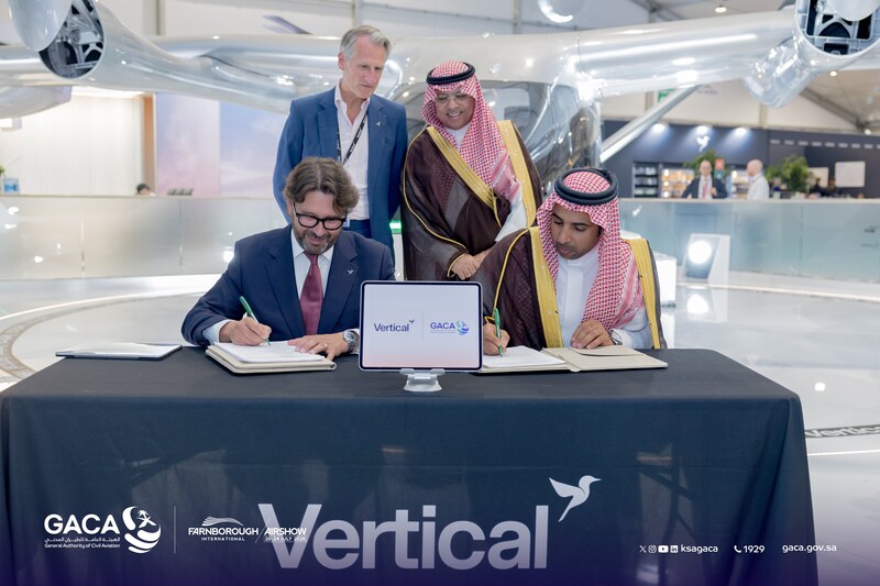 Saudi Arabia Partners With Vertical Aerospace to Advance Air Mobility